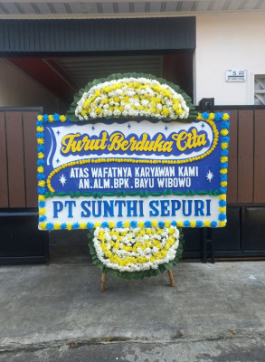 Papan Bunga Duka di Tauno